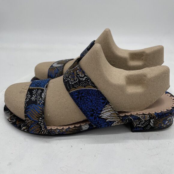 JD William Blue Patterned glitzy sandals size 6 EEE wide fit - Picture 5 of 14